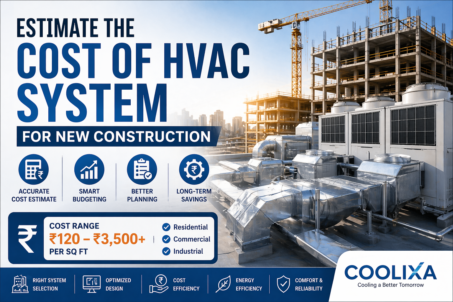 Estimate the Cost of HVAC System for New Construction